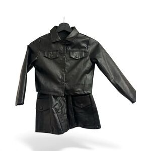 Black jacket & skirt  Kids Matching Set